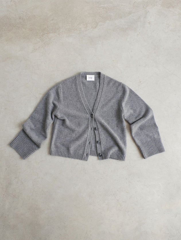 Cashmere Knitted Cardigan Grey