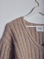 Leap Concept - Marcela Cropped Rib Knit Sweater Light Brown, image no.4