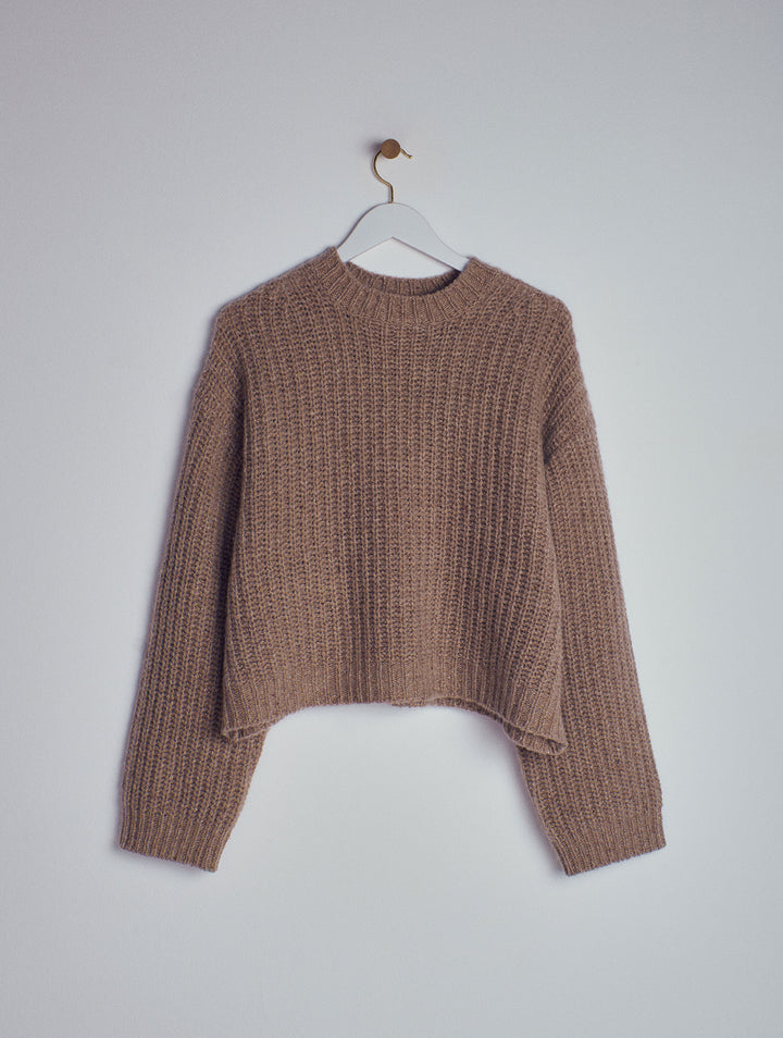 Leap Concept - Mafalda Cashmere Knitted Chunky Sweater Brown