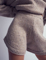 Leap Concept - Renata Knitted High-waisted Shorts Light Brown, image no.1