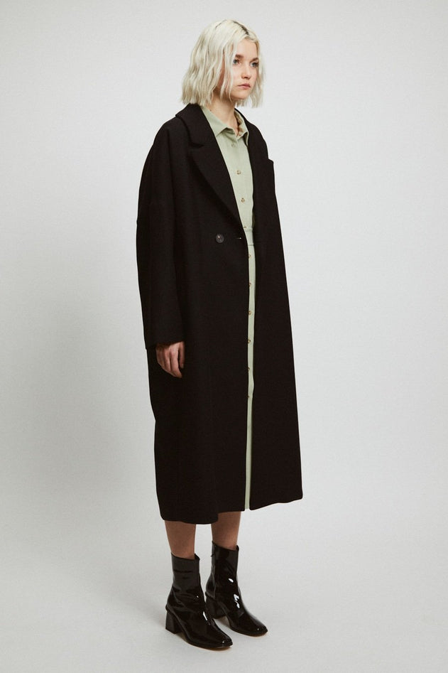 Cedar Wool Coat Black