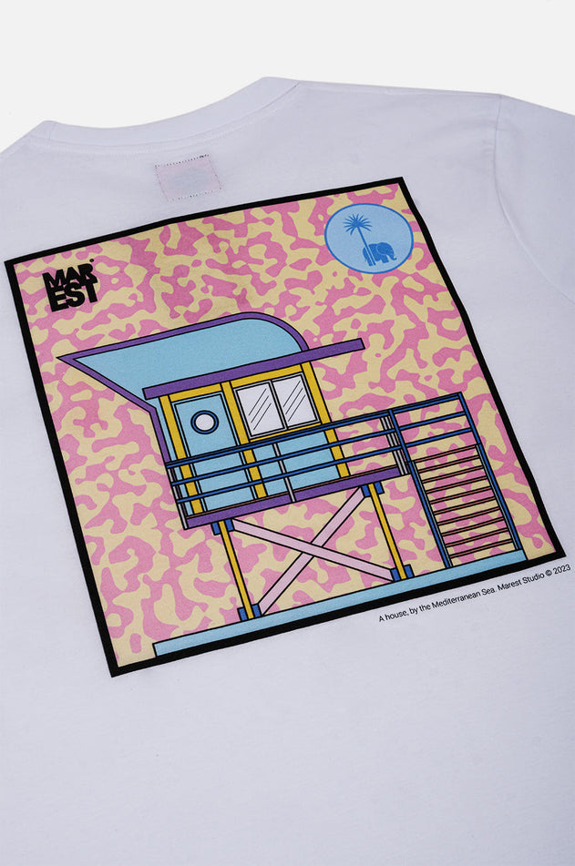 Women's Antonyo Marest x Trendsplant Art Hut T-Shirt White