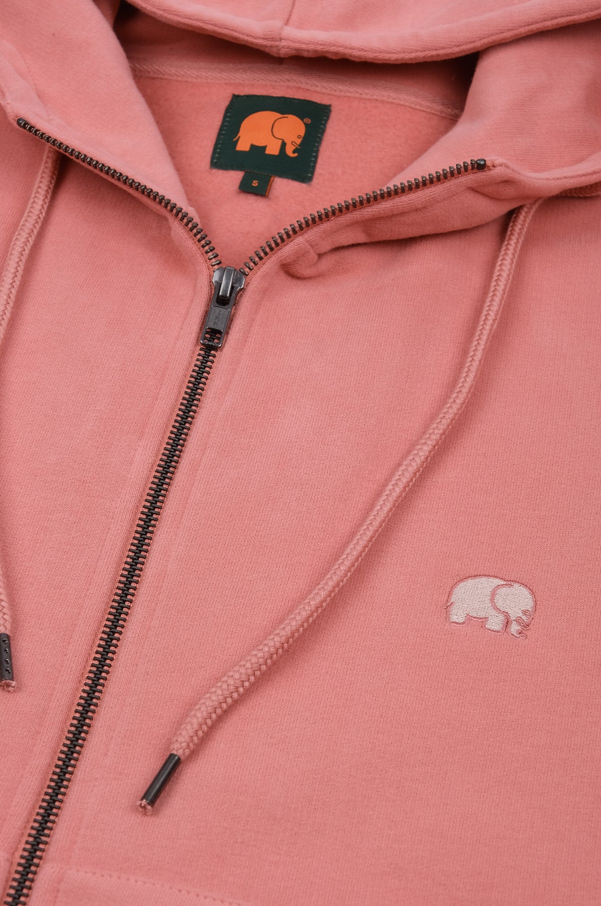 Women's Organic Essential Oversized Zip Hoodie Rossette Pink