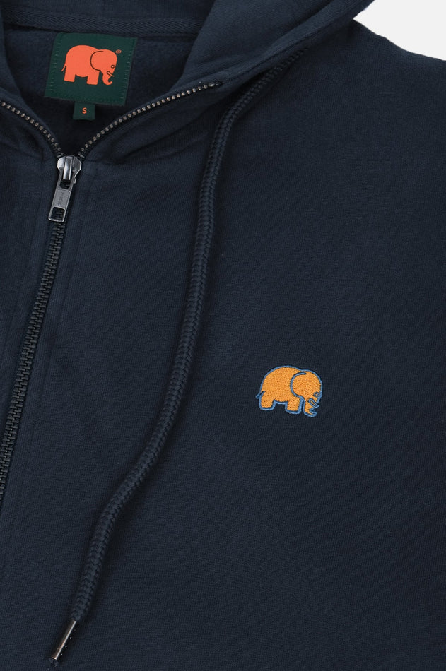 Organic Essential Oversized Zip Hoodie Trendsplant Blue