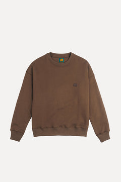 Women's Organic Essential Oversized Sweater Cocoa Brown