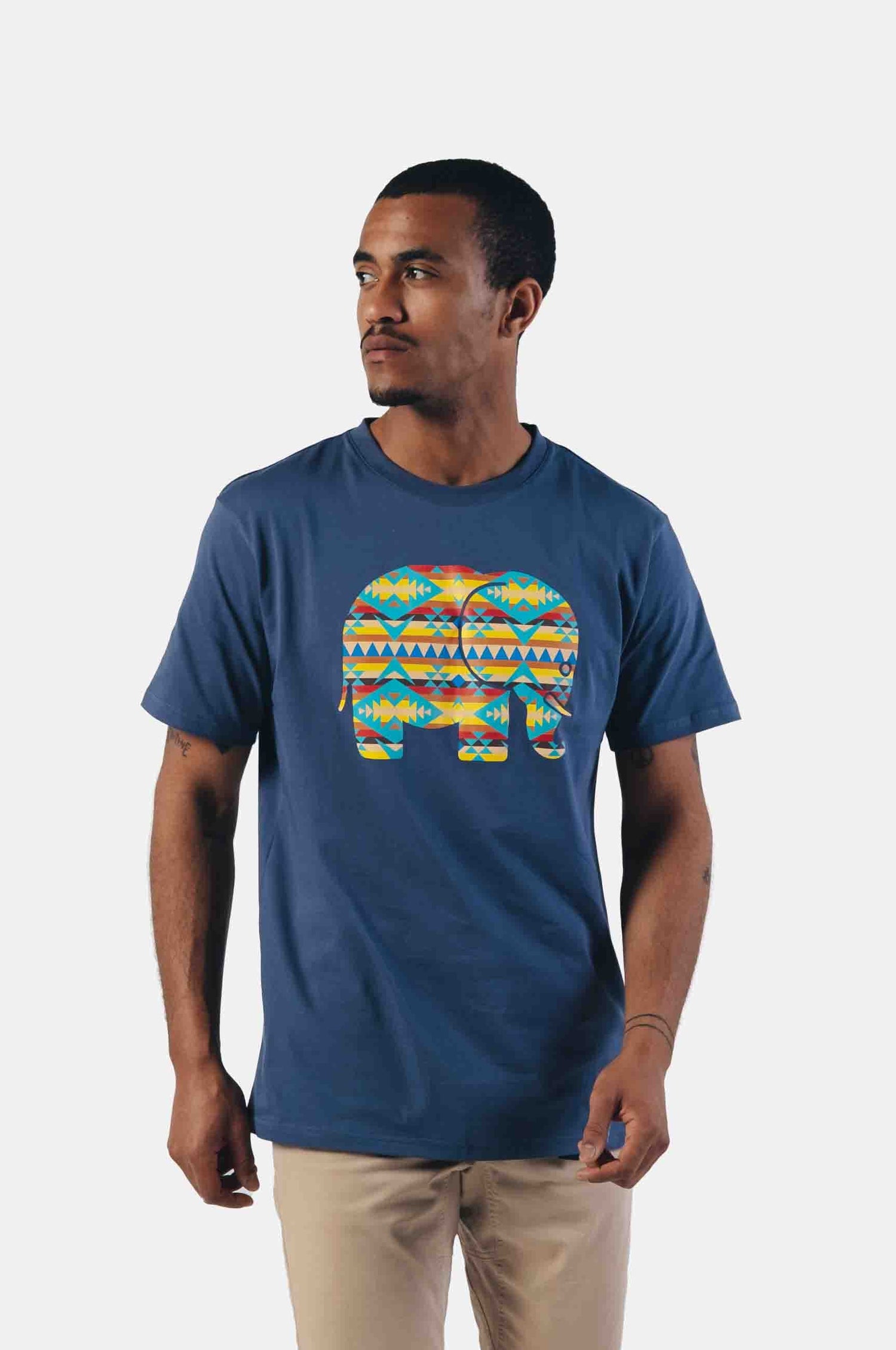 Navajo Organic Classic T-Shirt Blue