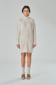 Catia Cable Dress In Merino Wool