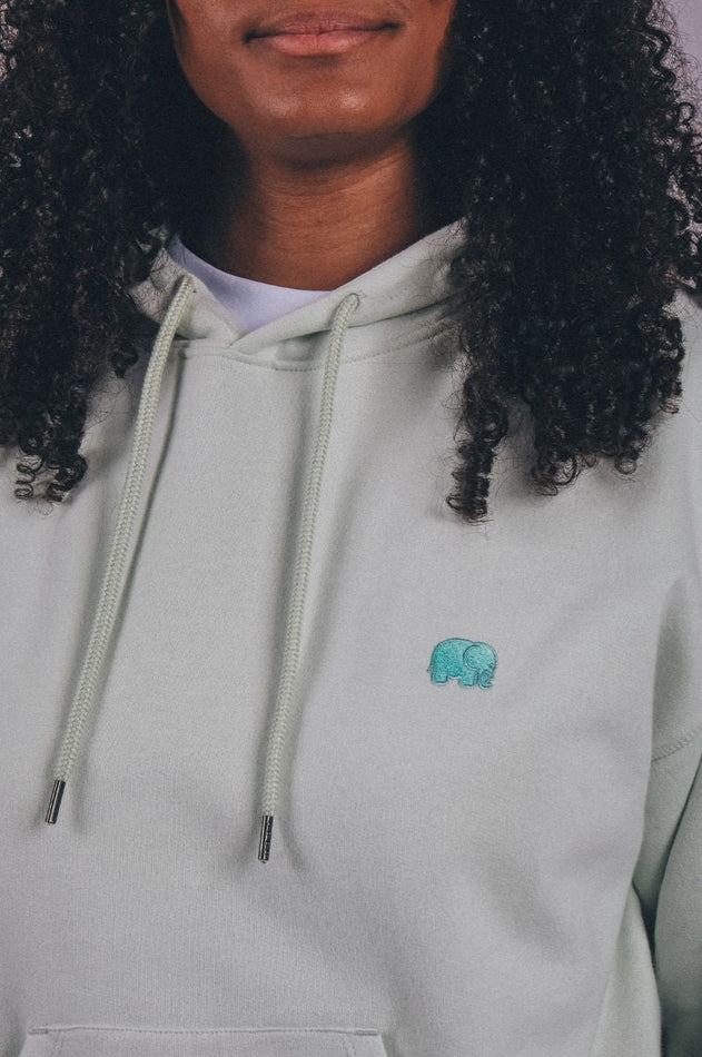 Women's Trendsplant Organic Essential Oversized Hoodie Mint Green
