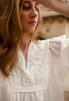 Dorra Linen Dress White