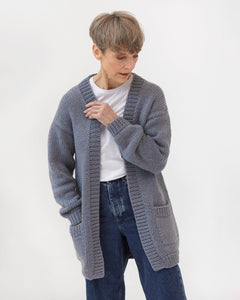 Jurgis Wool Cardigan Grey