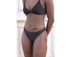 Jacquard Skyline Slim Bikini Bottom