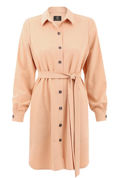 Amelie Beige Shirt Dress