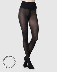 2-Pack Lois Rip Resistant Tights Black