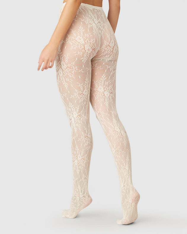 Floral Lace Ivory Lace Leggings Country Kids Girls Spring Flowers