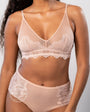 UNDERSTATEMENT - Lace Mesh Triangle Bralette Naked, image no.7