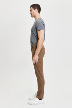 Seppo Organic Cotton Twill Trousers Brown