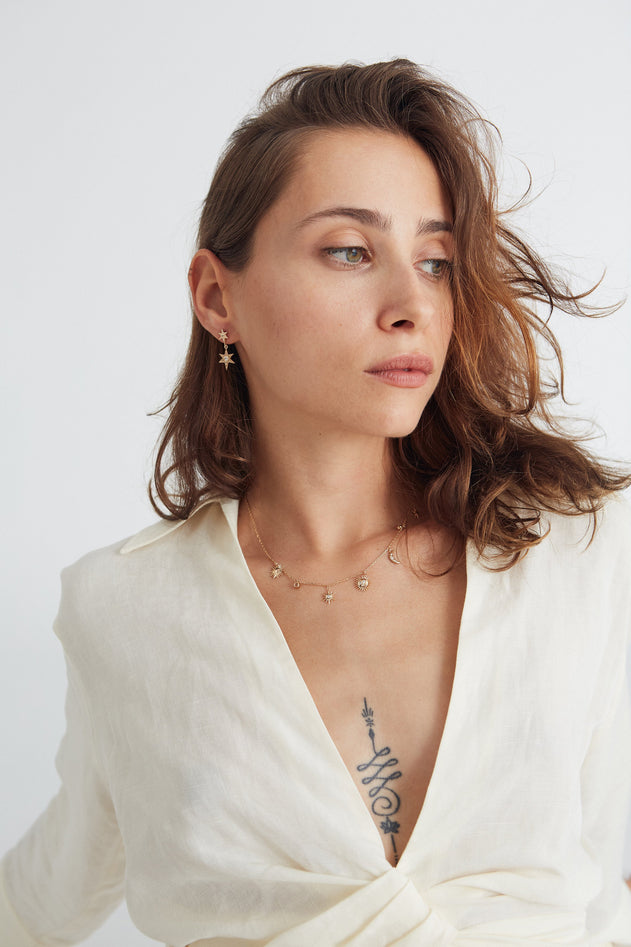 Star Earrings Gold