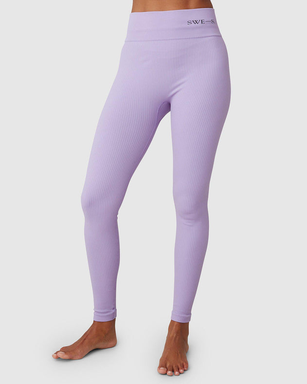 Tyra Rib Leggings Lavender