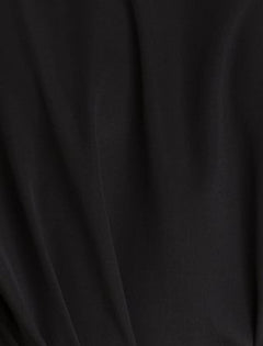 Day Knee-length Silk Dress Black