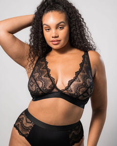 Plunge Bralette Saboteur Black