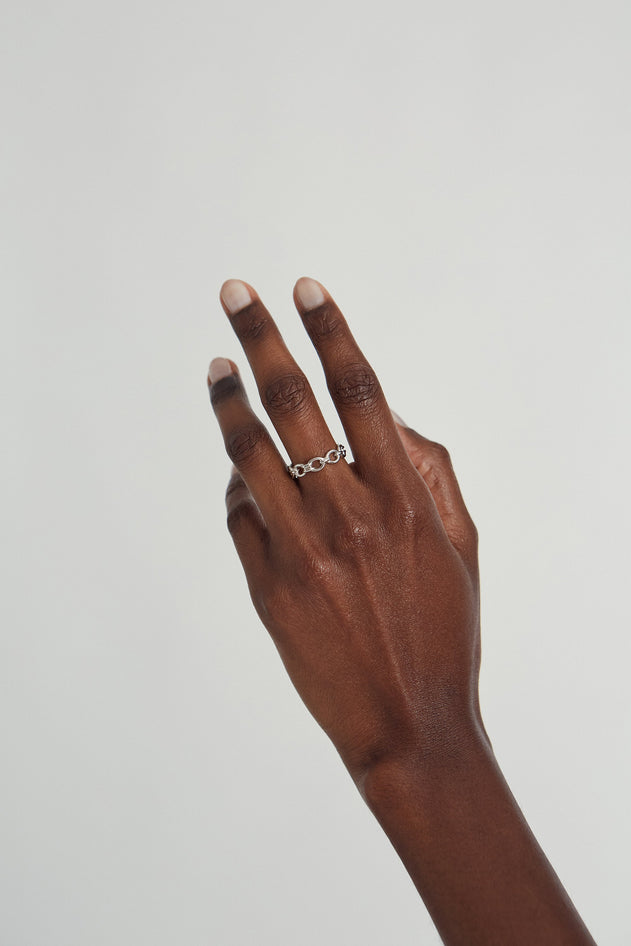 Schakle Ring Silver