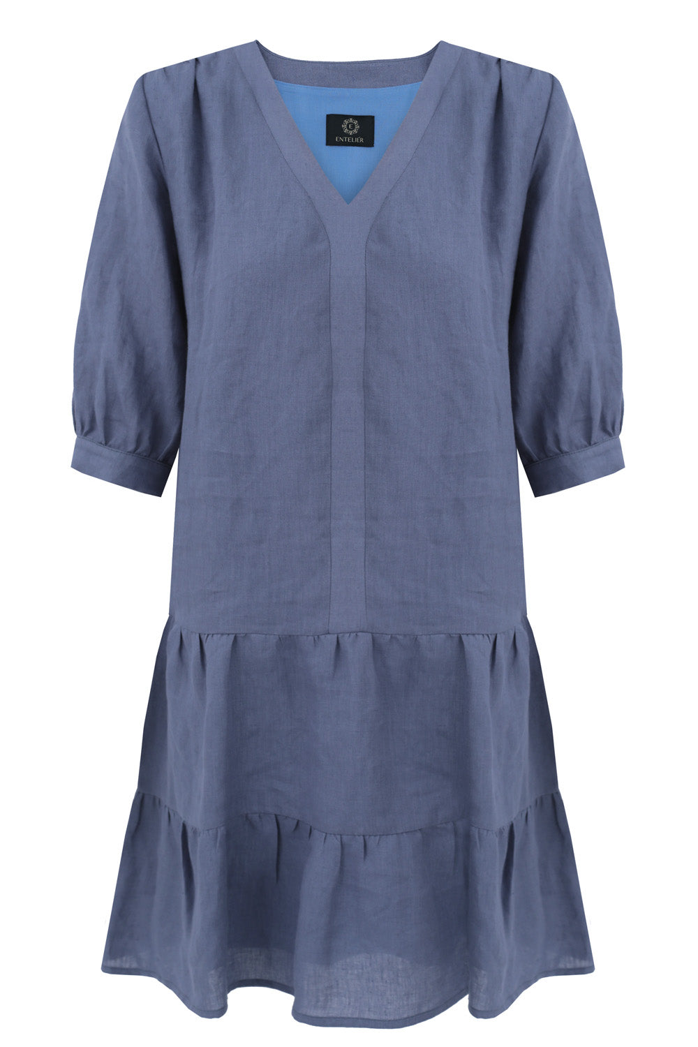 Blue Jasmine Linen Dress