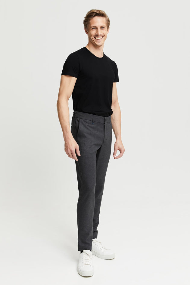 Seppo Wool Trousers Grey
