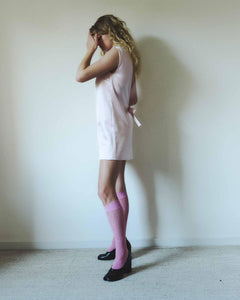 Rosa Lace Knee-Highs Pink