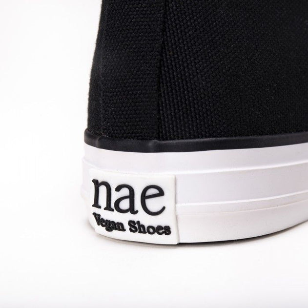 Redo Vegan Mid-Top Vulcanized Sneakers Black