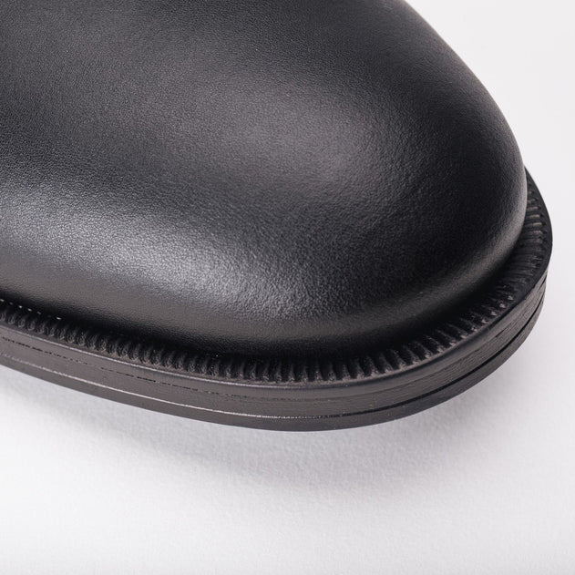 Mikel Plain Vegan Bluchers Black