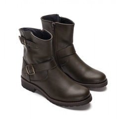 Odet Biker Ankle Vegan Boot Green