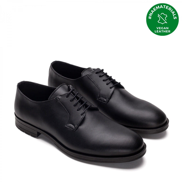 Mikel Plain Vegan Bluchers Black