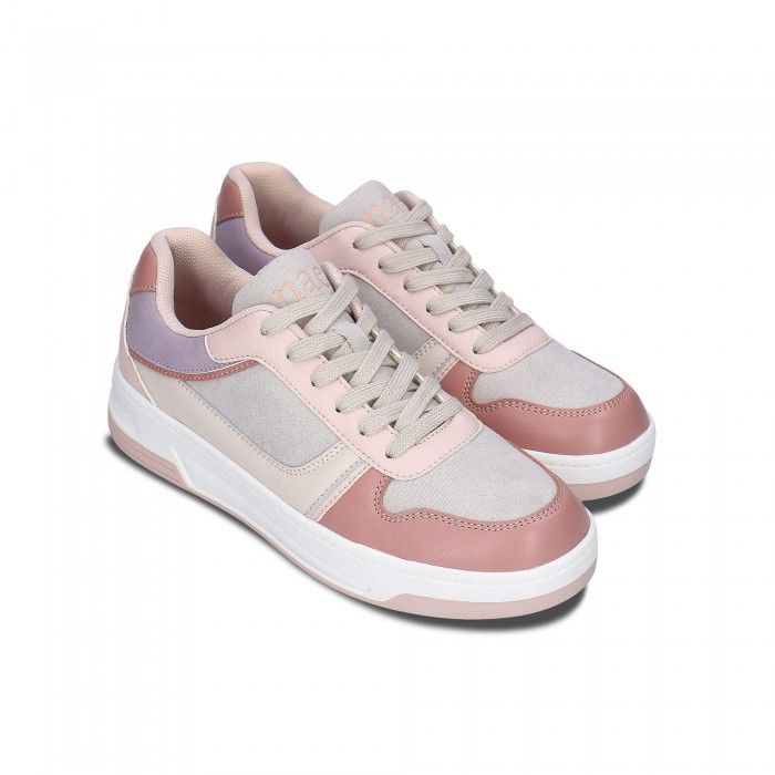 Nae Vegan Shoes - Dara Pink Lace-up Sneakers