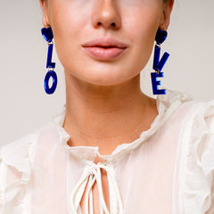 Love Blue Earrings