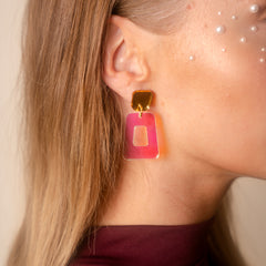 Kuvio Hologram Gold Earrings