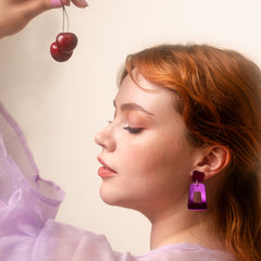 Kuvio Purple Earrings