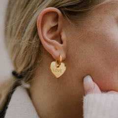 Heart Golden Earrings