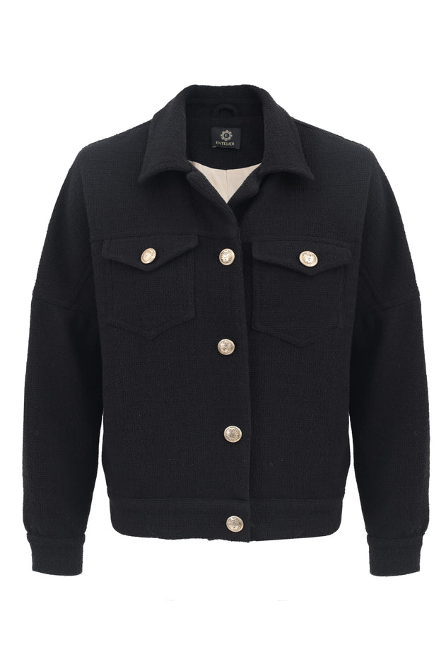 Enteliér Tweed Jacket Black