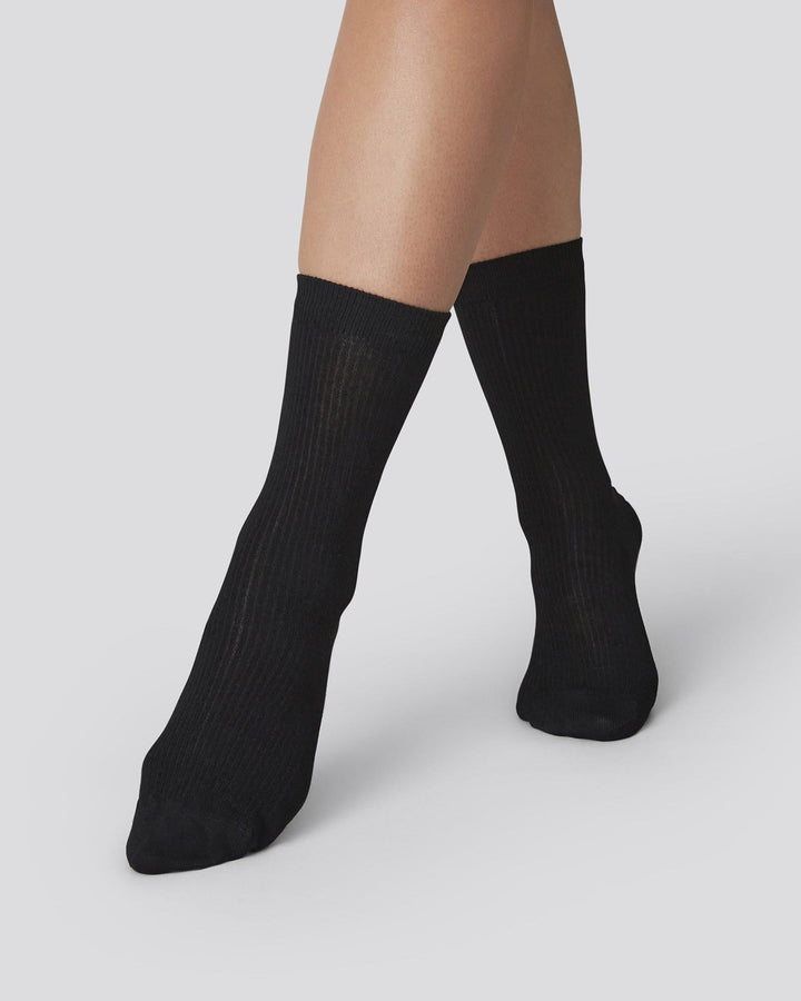 Swedish Stockings - 2-Pack Billy Bamboo Socks Black