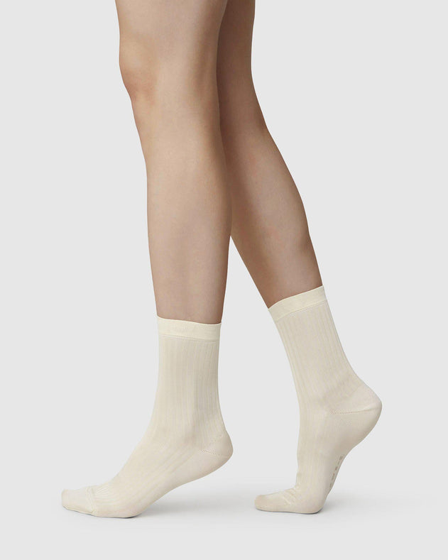 Alexa Silk Touch Socks Cream