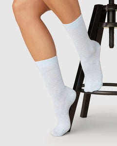 My Organic Cotton Rib Socks Light Blue