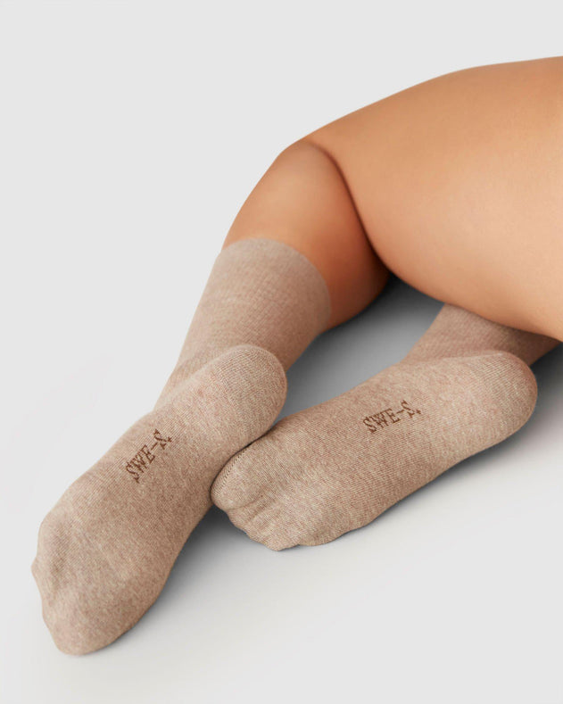 My Organic Cotton Rib Socks Light Brown