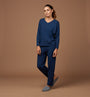 CASAGiN - Lounge Pants Natural Fabric Blue, image no.4