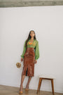 Carolina Machado - Basil Pleated Shirt Green, image no.3