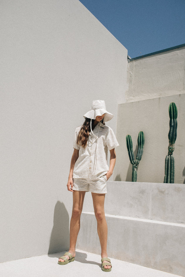 Aloha Zebra Shirt White