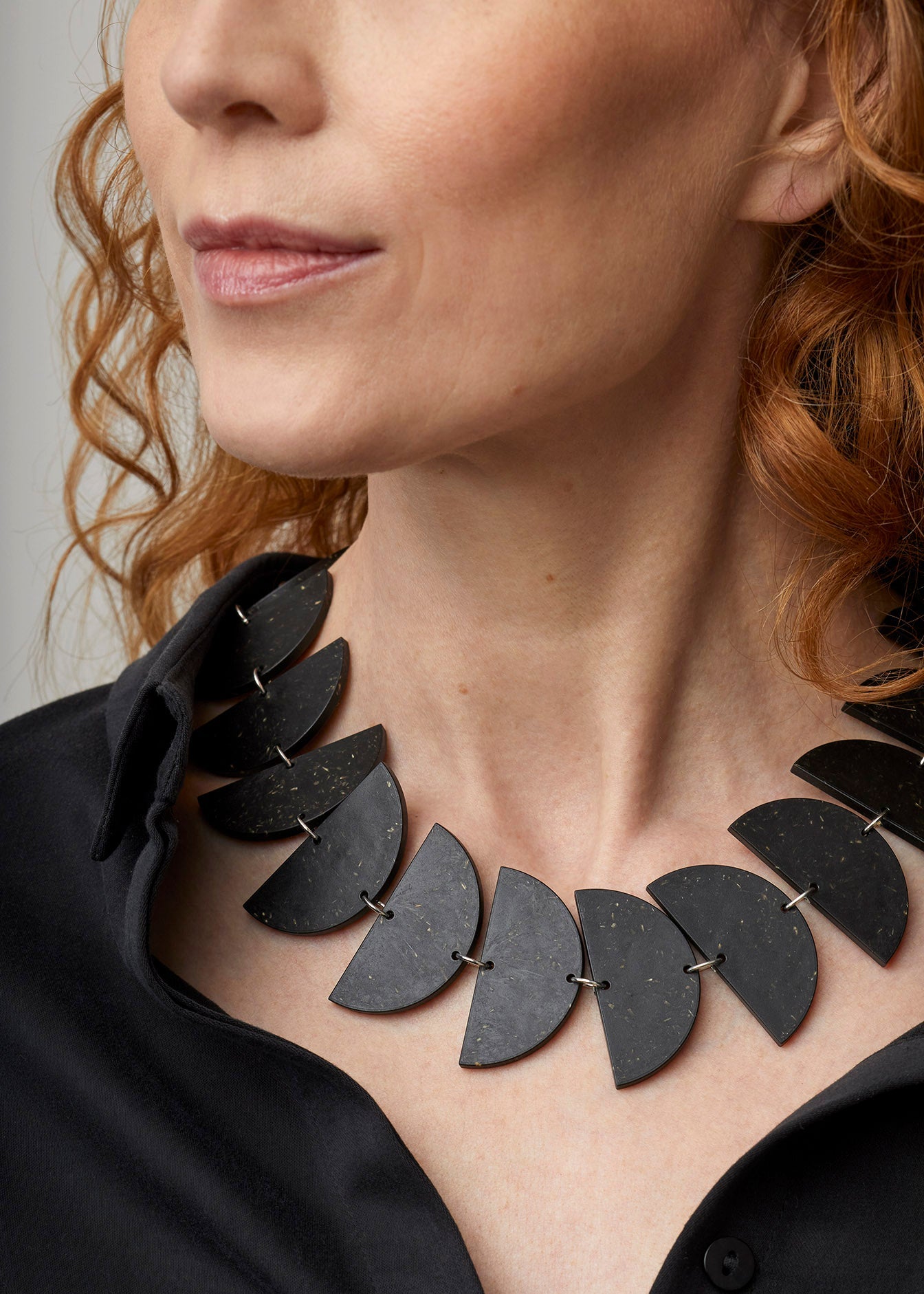 Beans Necklace No.20 Warm Granite