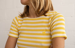 Gorgo T-Shirt Stripes White Yellow
