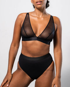 Plunge Bralette Mesh Mania