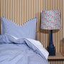 Homehagen - Cotton Percale Duvet Cover Set Navy Stripe & Blue Piping, image no.2