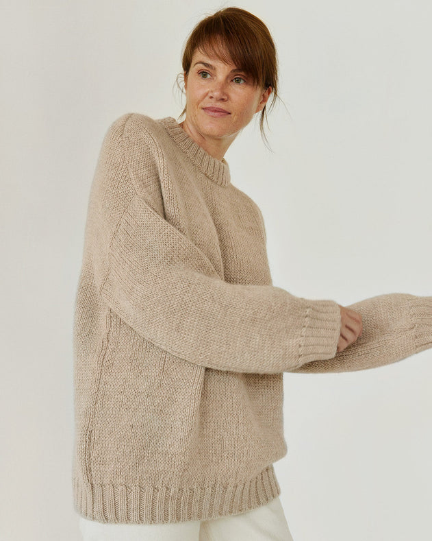 Ramybė Alpaca Wool Sweater Ecru